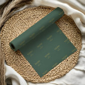 Cadeau Papier d'emballage de Noël Luxe Fêtes | Vert