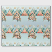 Cadeau Papier d'emballage de Noël mignon (Plat)