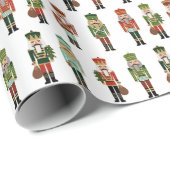 Cadeau Papier d'emballage de Noël Nutcrackers (Coin rond)