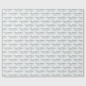 Cadeau Papier d'emballage de Noël personnalisé (Plat)