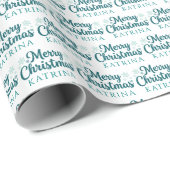 Cadeau Papier d'emballage de Noël personnalisé (Coin rond)