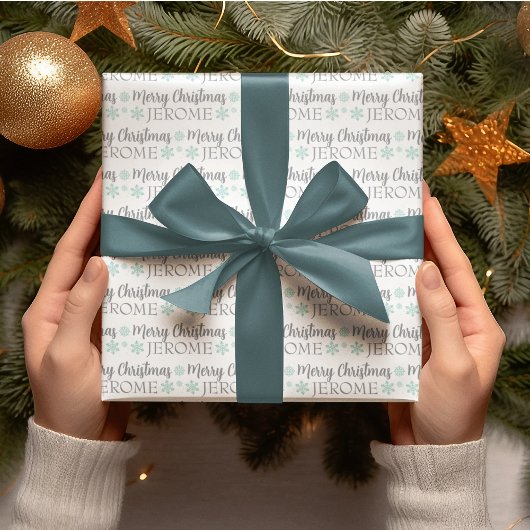 Cadeau Papier d'emballage de Noël personnalisé