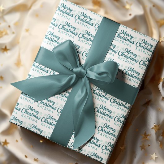 Cadeau Papier d'emballage de Noël personnalisé