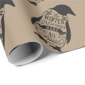 Cadeau Papier d'emballage de Noël - pingouin (Coin rond)