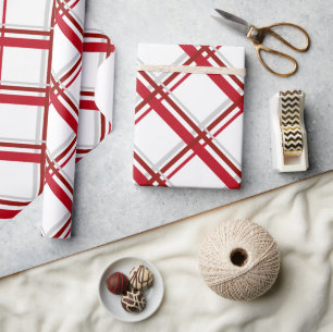 Cadeau Papier d'emballage de Noël plaqué moderne