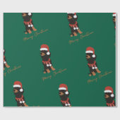 Cadeau Papier d'emballage de Noël pour animal de compagni (Plat)