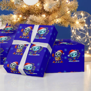 Cadeau Papier d'emballage de Noël pour anniversaire de ro