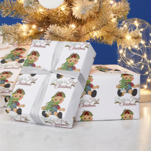 Cadeau Papier d'emballage de Noël pour bébé garçon