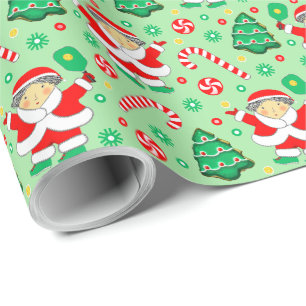 Cadeau Papier d'emballage de Noël pour Pickleball