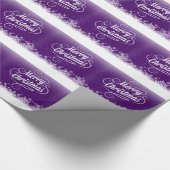 Cadeau Papier d'emballage de Noël pourpre (Coin)