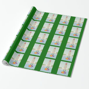Cadeau Papier d'emballage de Noël principal de moteur
