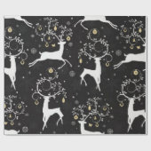Cadeau Papier d'emballage de Noël Reindeer (Plat)