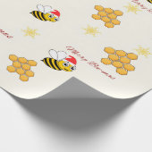 Cadeau Papier d'emballage de Noël Rustique Bee (Coin)