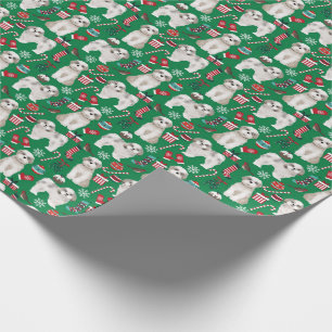 Cadeau Papier d'emballage de Noël Shih Tzu