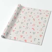 Papier d'emballage de Noël simple