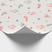 Cadeau Papier d'emballage de Noël simple (Coin)