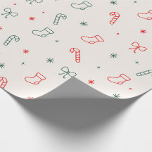 Papier d'emballage de Noël simple