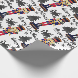 Cadeau Papier d'emballage de Noël Soldat Casse-Noisette B