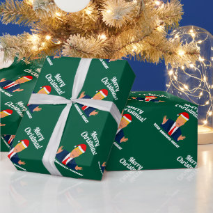 Cadeau Papier d'emballage de Noël Trump Keep America Grea