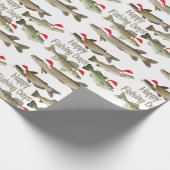 Cadeau Papier d'emballage de Noël, vacances, pêche (Coin)