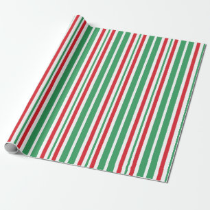 Cadeau Papier d'emballage de Noël vert à la menthe poivré