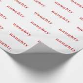 Cadeau Papier d'emballage de Noël vilain (blanc) (Coin)