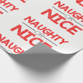 Cadeau Papier d'emballage de Noël vilain ou Nice (Coin)