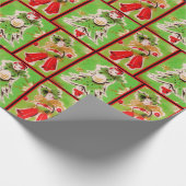 Cadeau Papier d'emballage de Noël vintage (Coin)