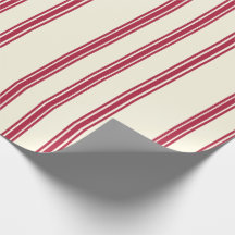Papier d'emballage de Noël vintage à motif de cann