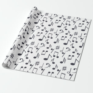 Cadeau Papier d'emballage de note de musique