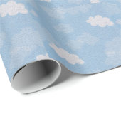 Cadeau Papier d'emballage de nuages (Coin rond)