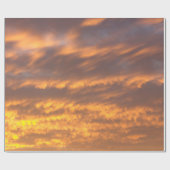 Cadeau Papier d'emballage de nuages de coucher du soleil (Plat)