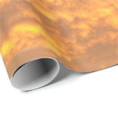 Cadeau Papier d'emballage de nuages de coucher du soleil (Coin rond)