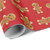 Cadeau Papier d'emballage de pain d'épice (Coin rond)