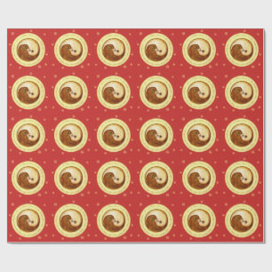 Cadeau Papier d'emballage de paix et d'harmonie de