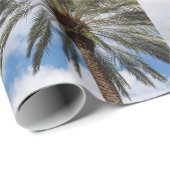 Cadeau Papier d'emballage de palmier (Coin rond)