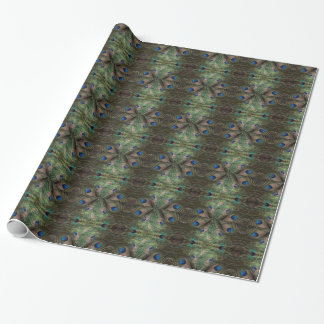 Cadeau Papier d'emballage de paon psychédélique