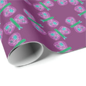 Cadeau Papier d'emballage de papillon coloré (Coin rond)