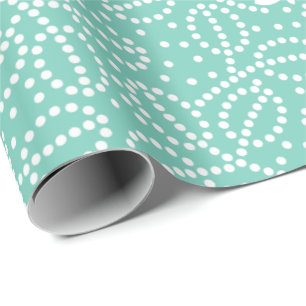 Cadeau Papier d'emballage de papillon de turquoise