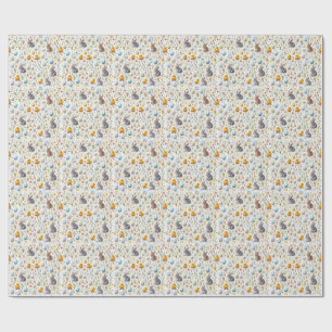 Cadeau Papier d'emballage de Pâques Micro Ditsy