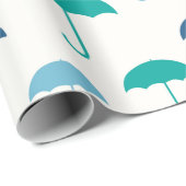 Cadeau Papier d'emballage de parapluie coloré (Coin rond)