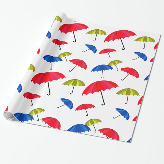 Cadeau Papier d'emballage de parapluie coloré (Déroulé)