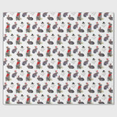 Cadeau Papier d'emballage de partie de kits de Noël (Plat)