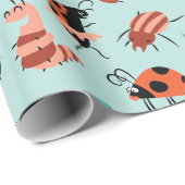 Cadeau Papier d'emballage de partie d'insecte (Coin rond)