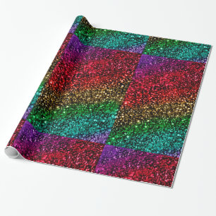 Cadeau Papier d'emballage de parties scintillantes