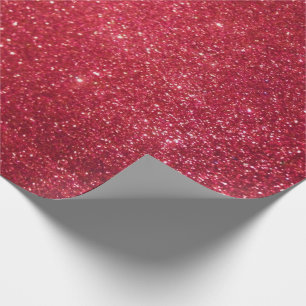 Cadeau Papier d'emballage de parties scintillantes rouges