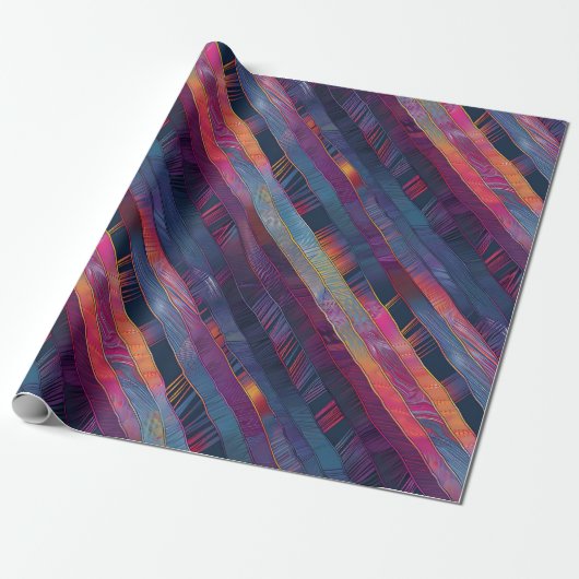 Cadeau Papier d'emballage de Patchwork (Déroulé)