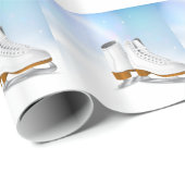 Cadeau Papier d'emballage de patins de glace (Coin rond)