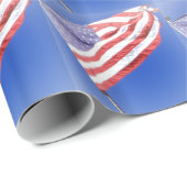 Cadeau Papier d'emballage de patriotes (Coin rond)