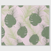 Cadeau Papier d'emballage de paume rose (Plat)